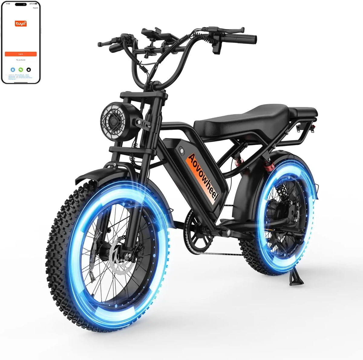 Aovopro 1500W Electric Bike With Disc Brake Long Range