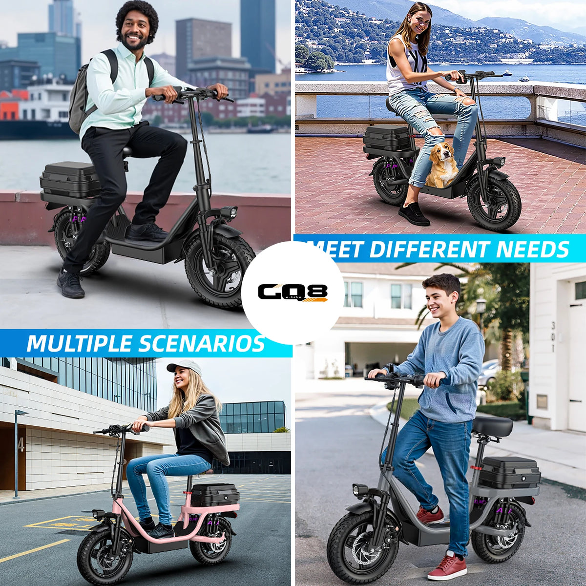 Uplee GQ8 500W Foldable Electric Bike with Fat Tire
