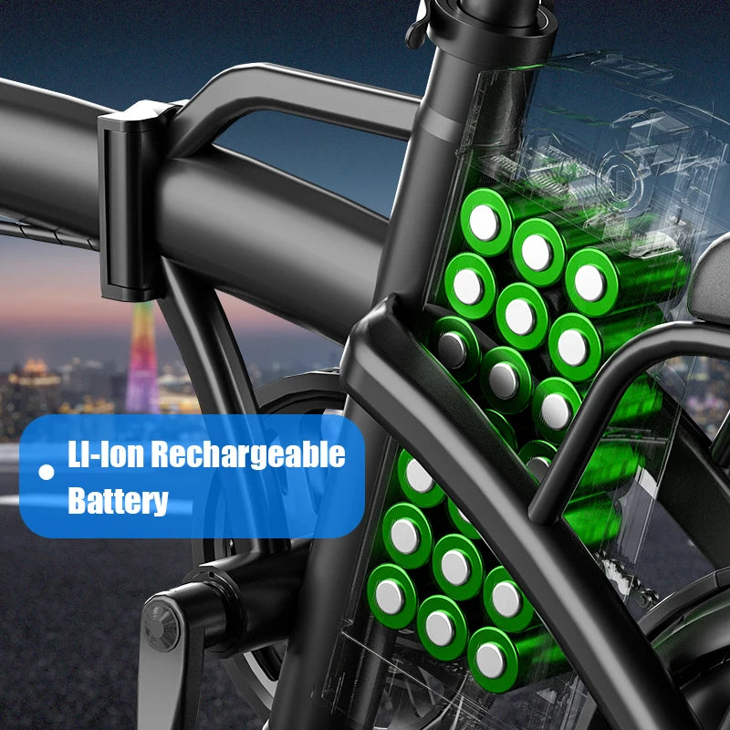G11 Foldable 500W Lithium Battery Commuter Electric Bicycle