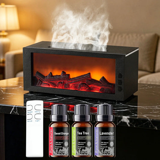 Miflame Ultrasonic Cool Mist Humidifier And Aroma Diffuser LED Light
