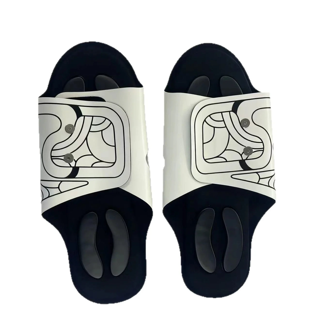 Oimg Ems Foot Massage Slippers Rechargeable Open Toe