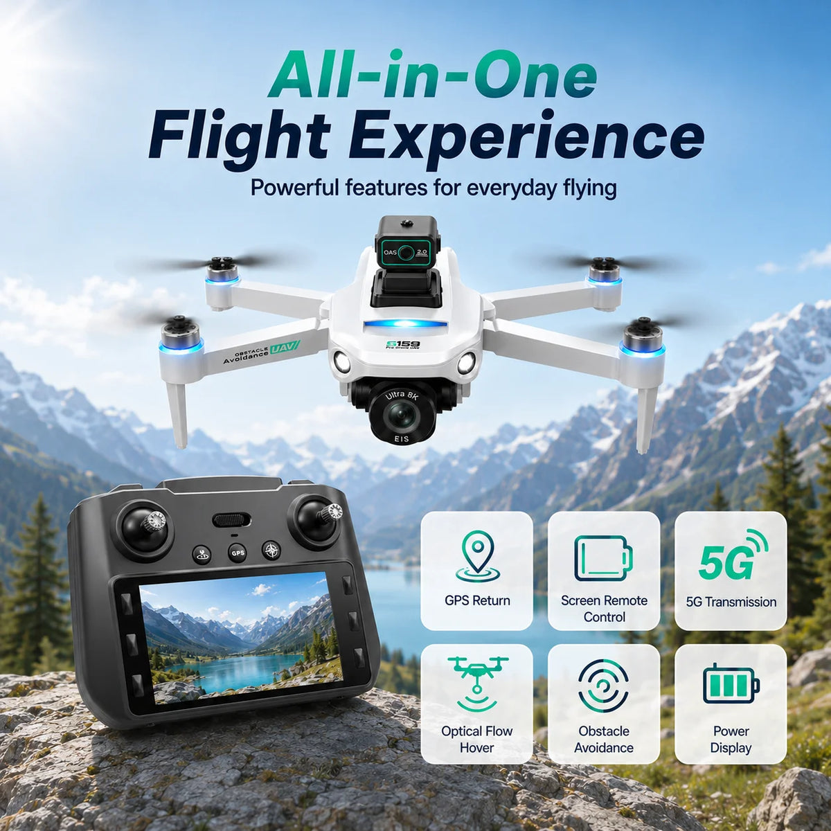 ZNLYRION S159 Brushless GPS Drone With Professional 8K Camera System