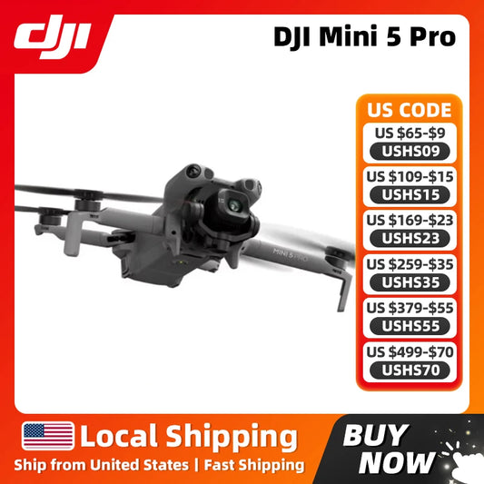 DJI Mini 5 Pro 4K Camera Drone With Omnidirectional Sensors