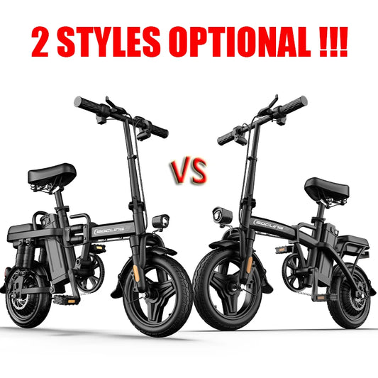 Compact Foldable Electric Bicycle Featuring Powerful Brushless Motor