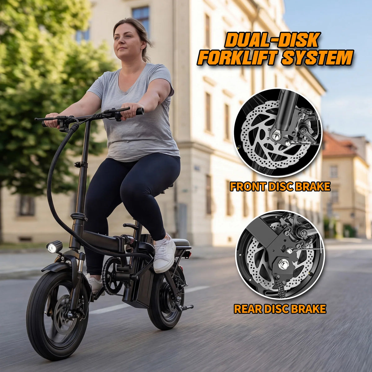 Furider Folding Electric Bike With Removable Battery