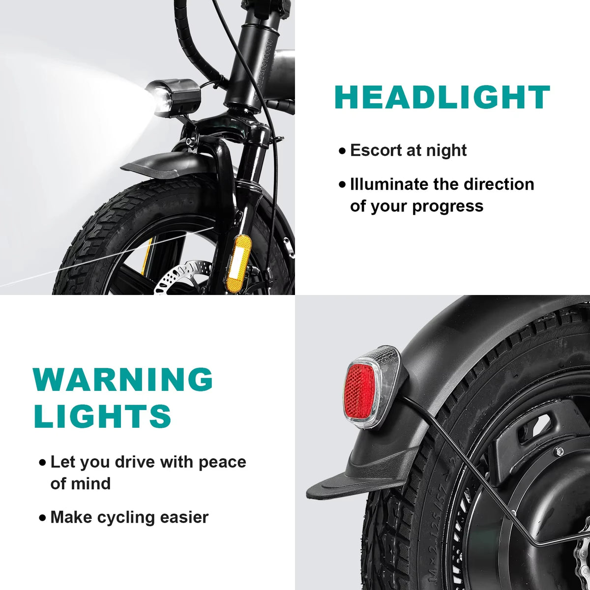 Terrosor 48V 500W Folding Electric Bicycle For Adults Commuter Ebike