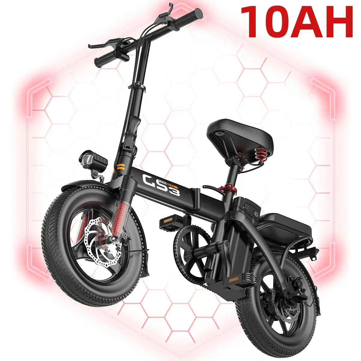 Uplee GS3 Lightweight Folding Electric Bike 500W 48V 15AH Motor