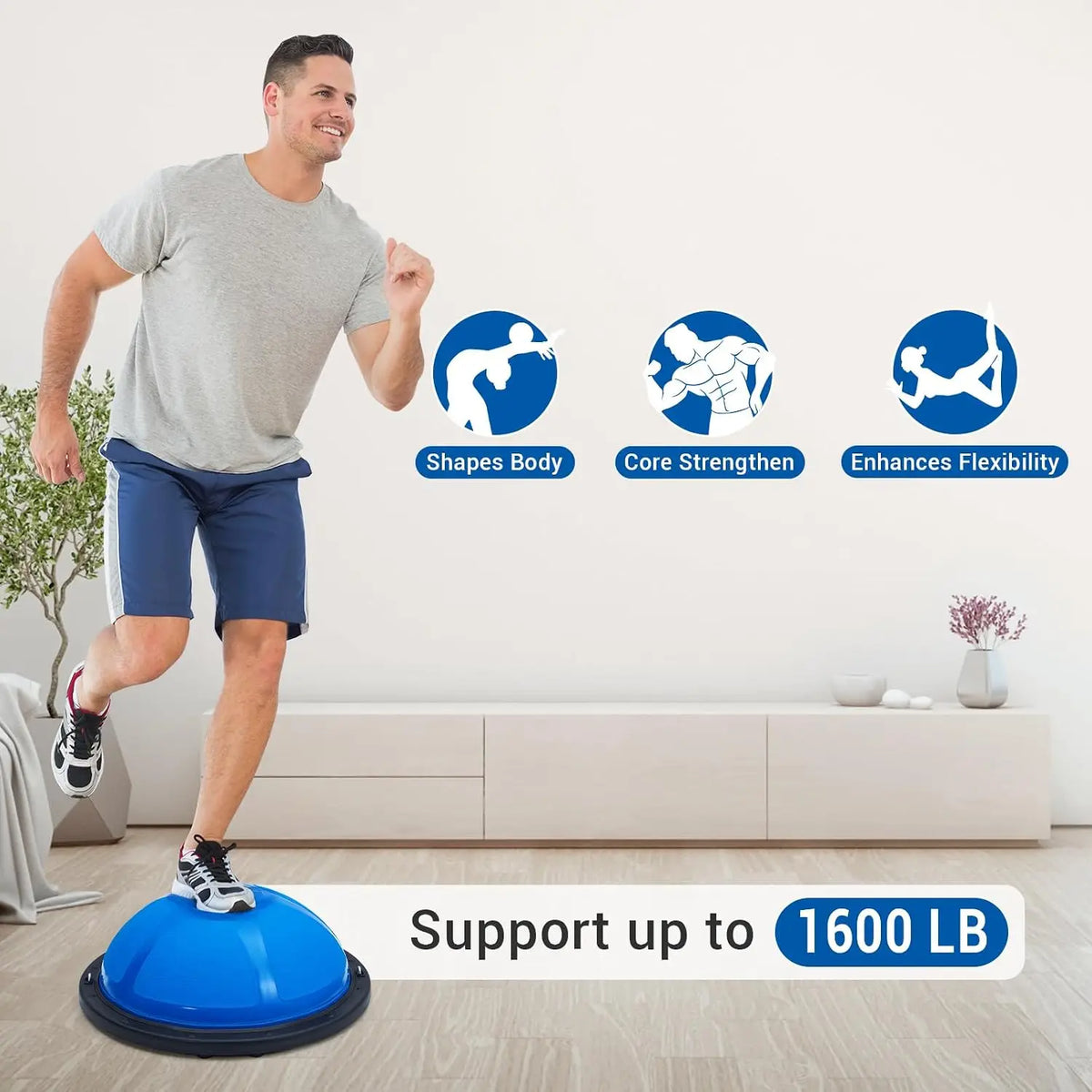 Premium Anti Burst Half Balance Exercise Ball Core Training Equipment