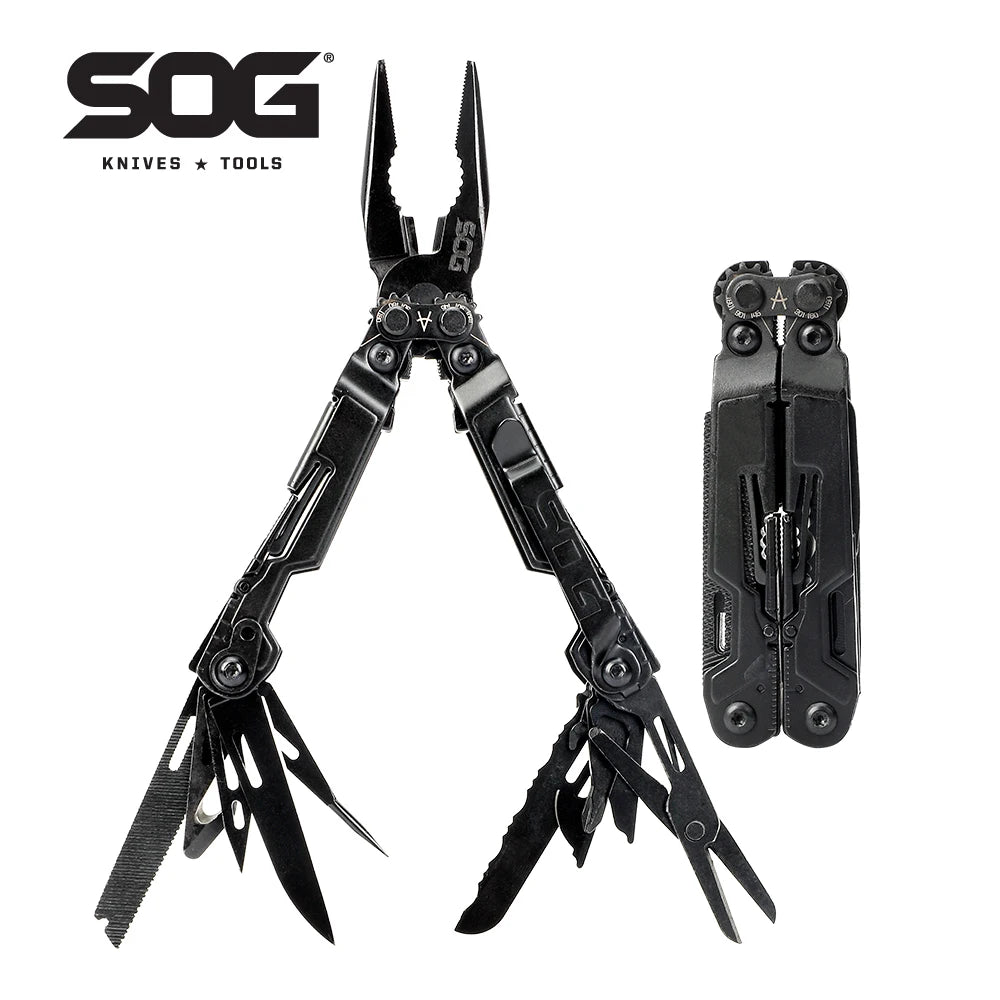 SOG PowerPint Multi Tool Stainless Steel Pocket Pliers With Knife