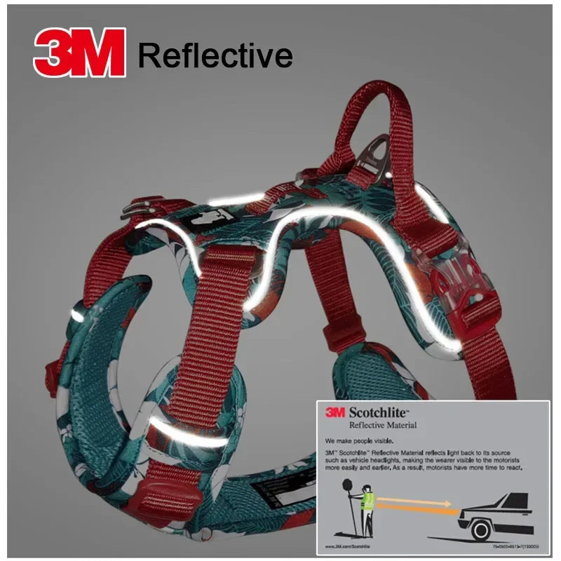 Truelove Adjustable Reflective Nylon Padded Dog Harness