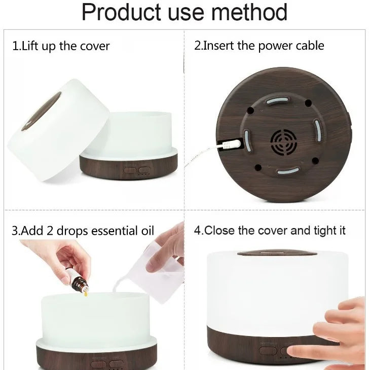 Miflame Ultrasonic Cool Mist Aromatherapy Humidifier