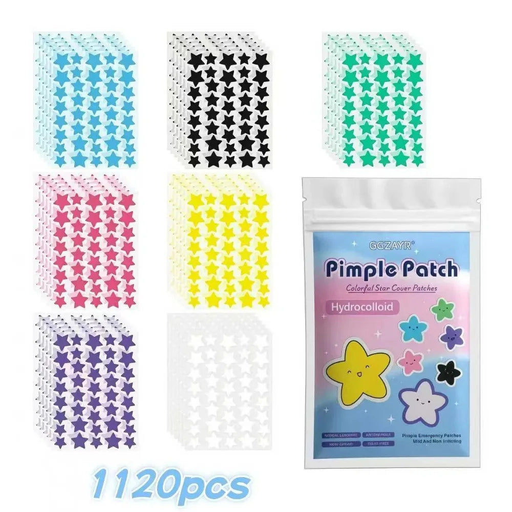 Invisible Hydrocolloid Star Pimple Patches For Acne Relief