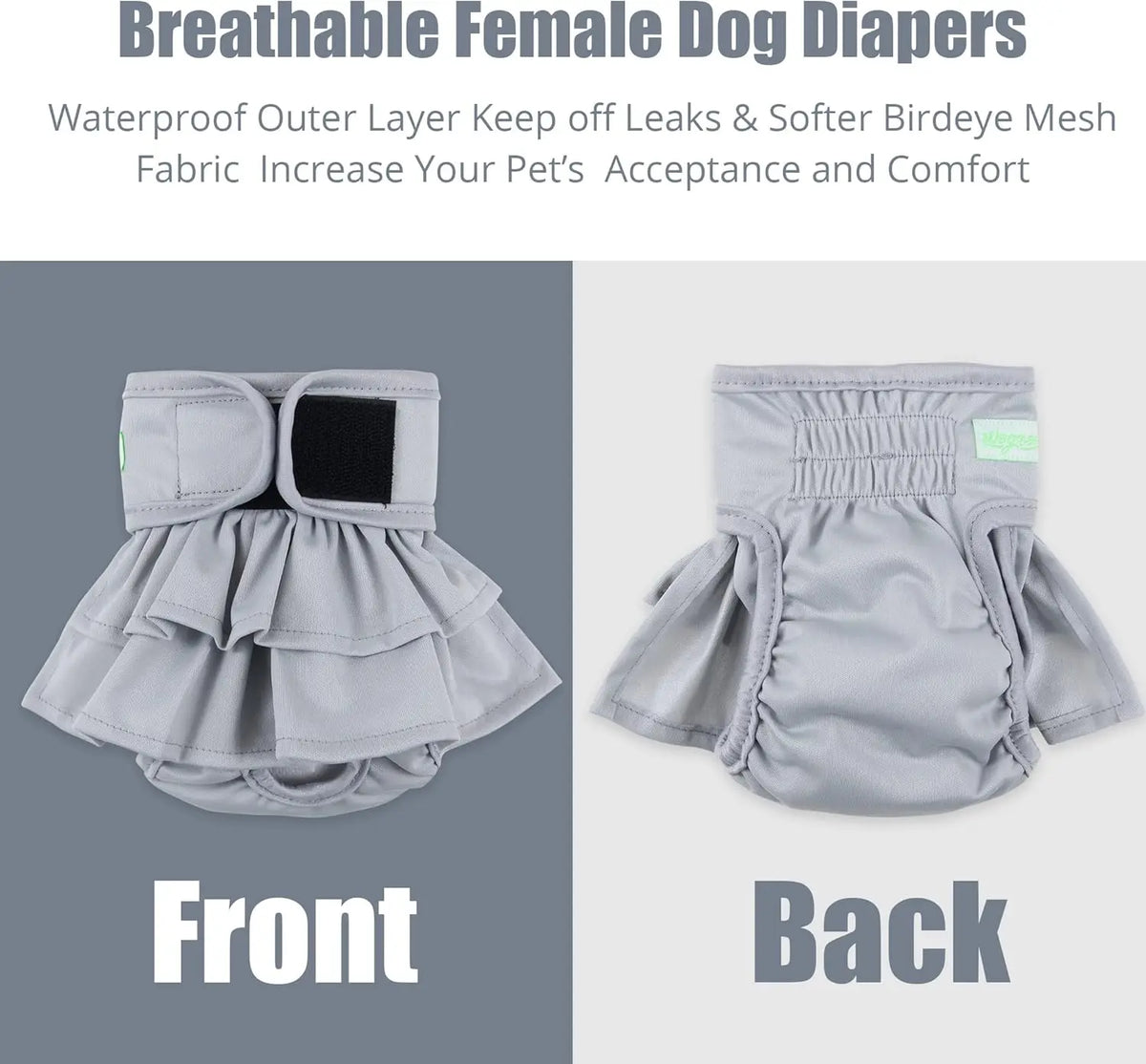 Washable Female Dog Diapers In Heat Highly Absorbent 3 Pack