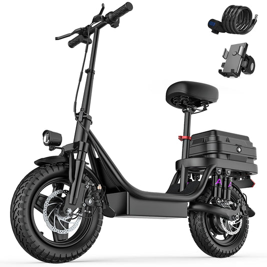 Uplee GQ8 Foldable Adult Electric Bicycle With Shock Absorption