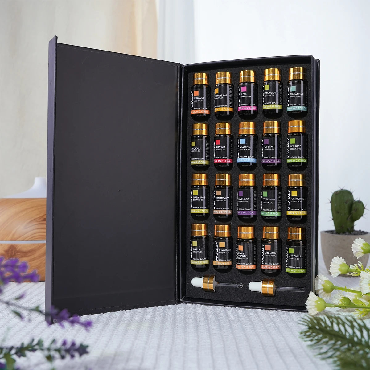 MAYJAM 20 Piece Essential Oils Set For Aromatherapy