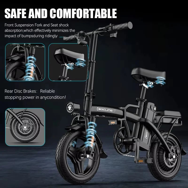 G11 Foldable Electric Bike For Adults With Reliable Brushless Motor