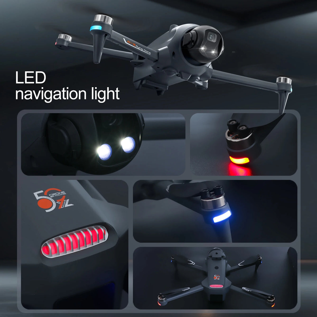 ZNLYRION GPS Foldable Drone With Intelligent Obstacle Avoidance