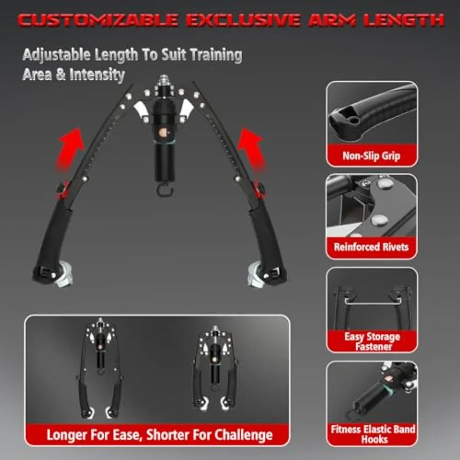 Twister Arm Trainer with Adjustable Resistance Band Ab Roller