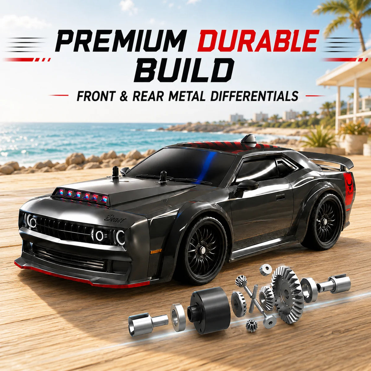 ZNLYRION Brushless Remote Control Drift Racing Car With Lights