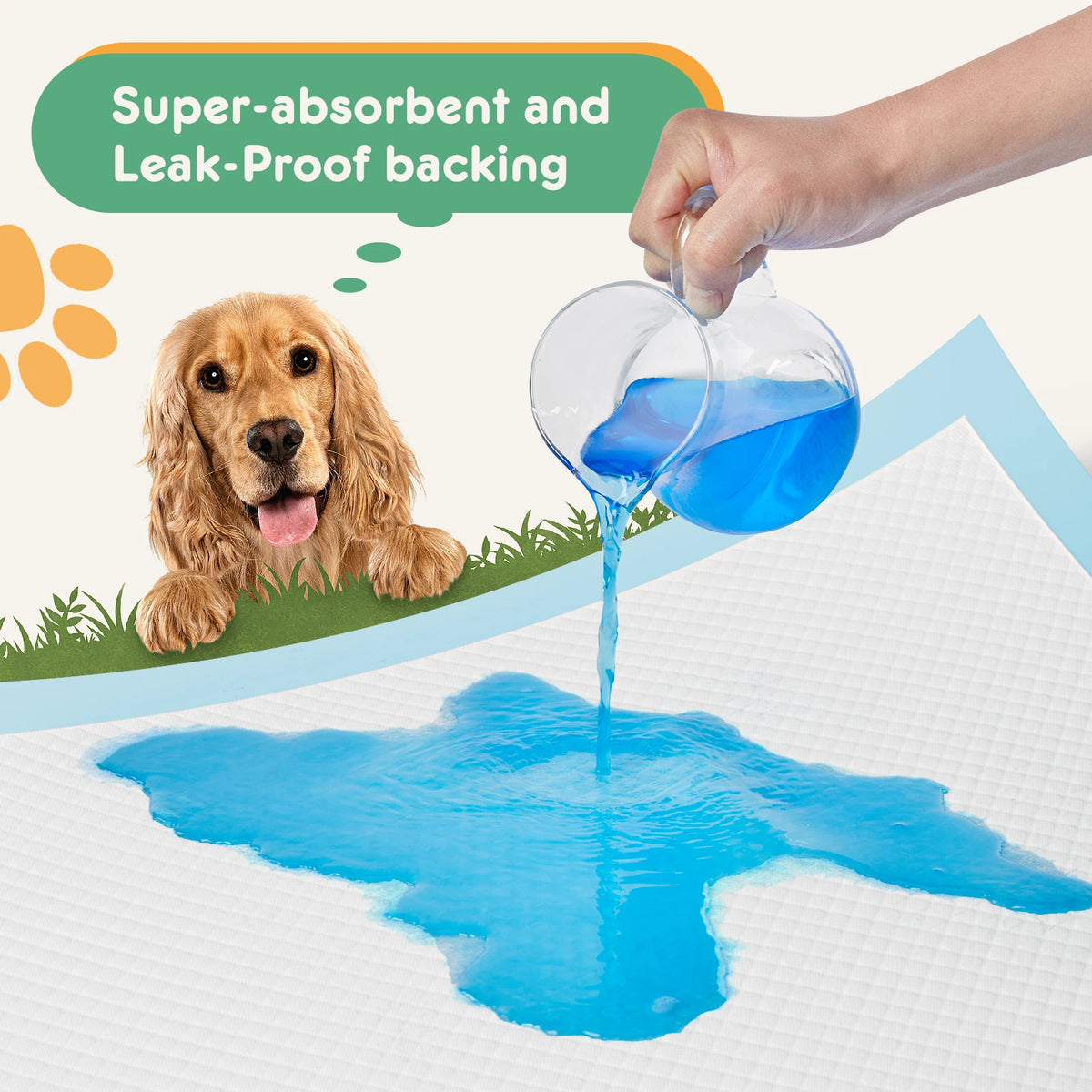 JHK Absorbent Disposable Pet Underpads For Quick Drying Leakproof Care