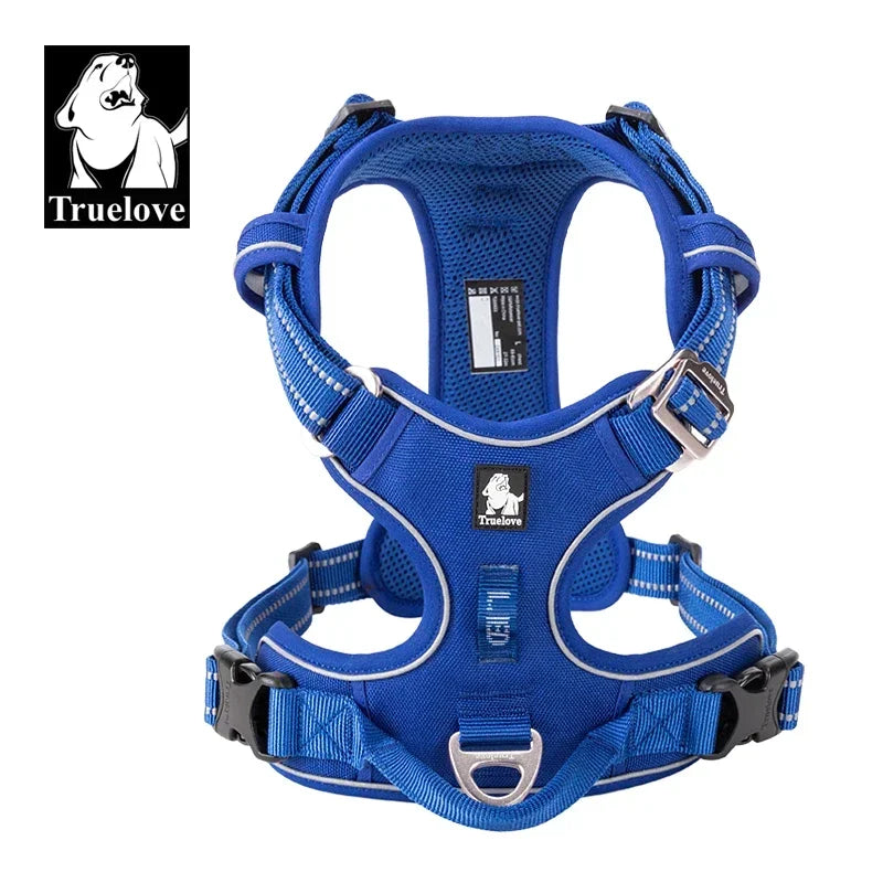 Truelove Adjustable Reflective Nylon Padded Dog Harness