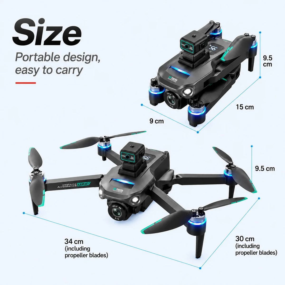 ZNLYRION S159 Brushless GPS Drone With Professional 8K Camera System