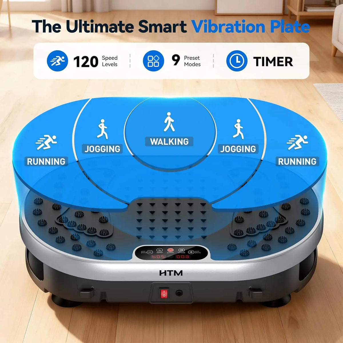 HTM Vibration Plate Exercise Machine With Remote Control For Fitness