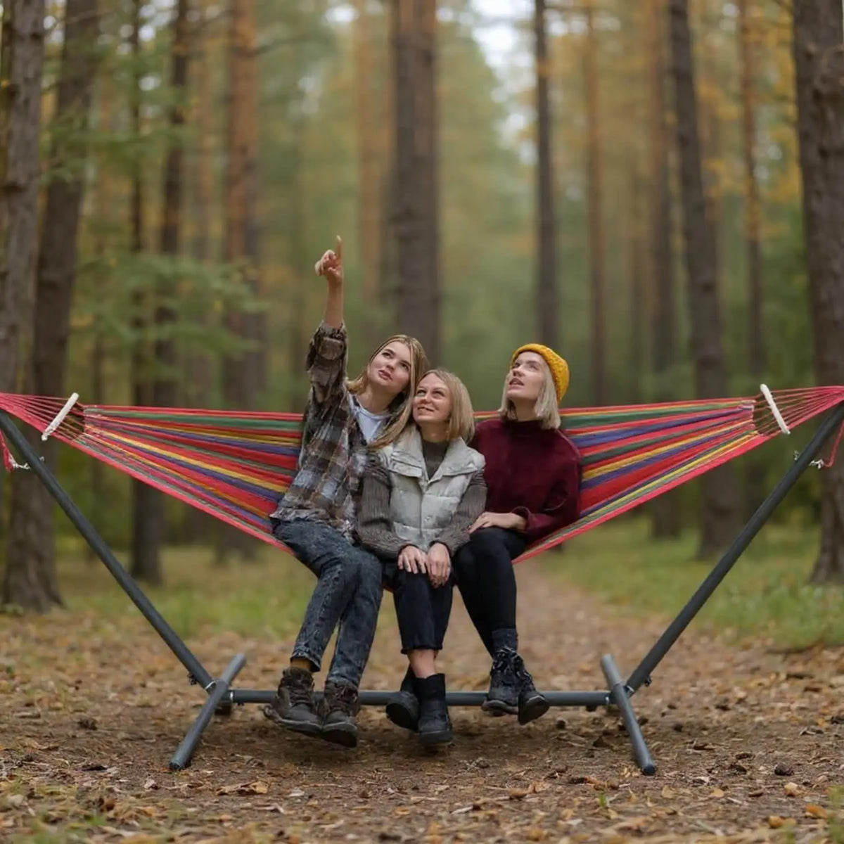 Gyroor Heavy Duty Adjustable Stand Hammock With Carry Sack