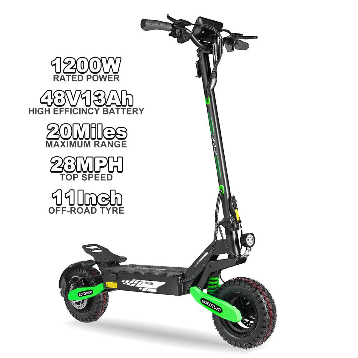 EOEOTWO Foldable Off Road Electric Scooter For Adults