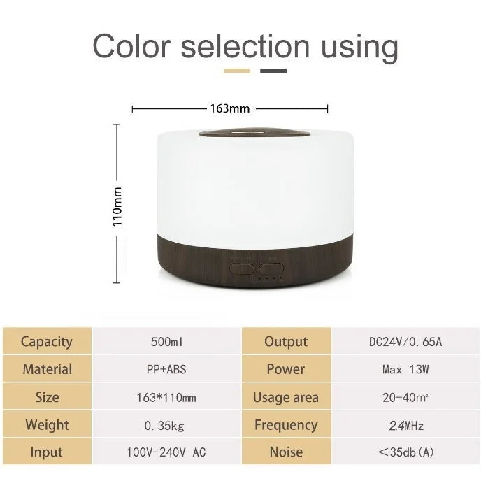 Miflame Ultrasonic Cool Mist Aromatherapy Humidifier