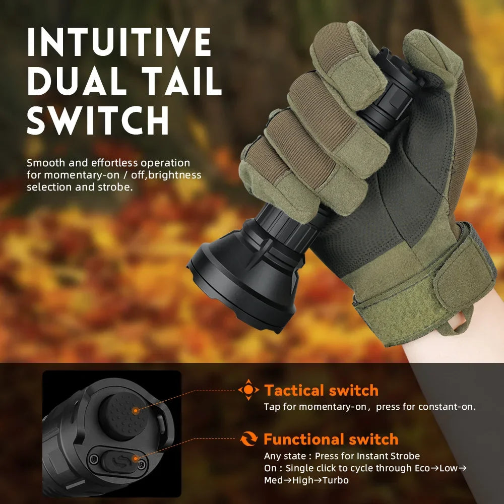 Sofirn SF26 2000lm SFT40 LED Tactical Flashlight With Power Bank