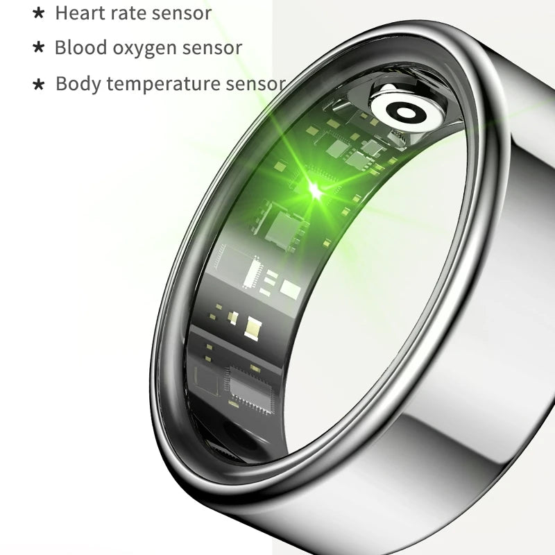 Smart Steel Ring Heart Rate And Blood Pressure Monitor