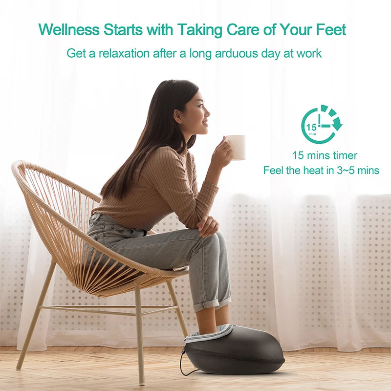 Medcursor Heated Shiatsu Foot Massager For Pain And Muscle Relaxation