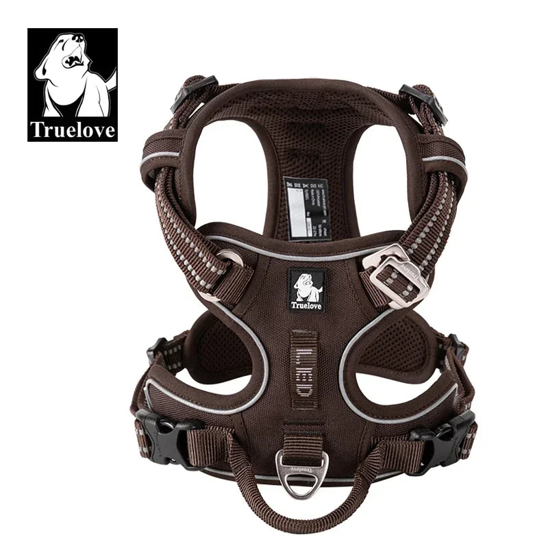 Truelove Adjustable Reflective Nylon Padded Dog Harness