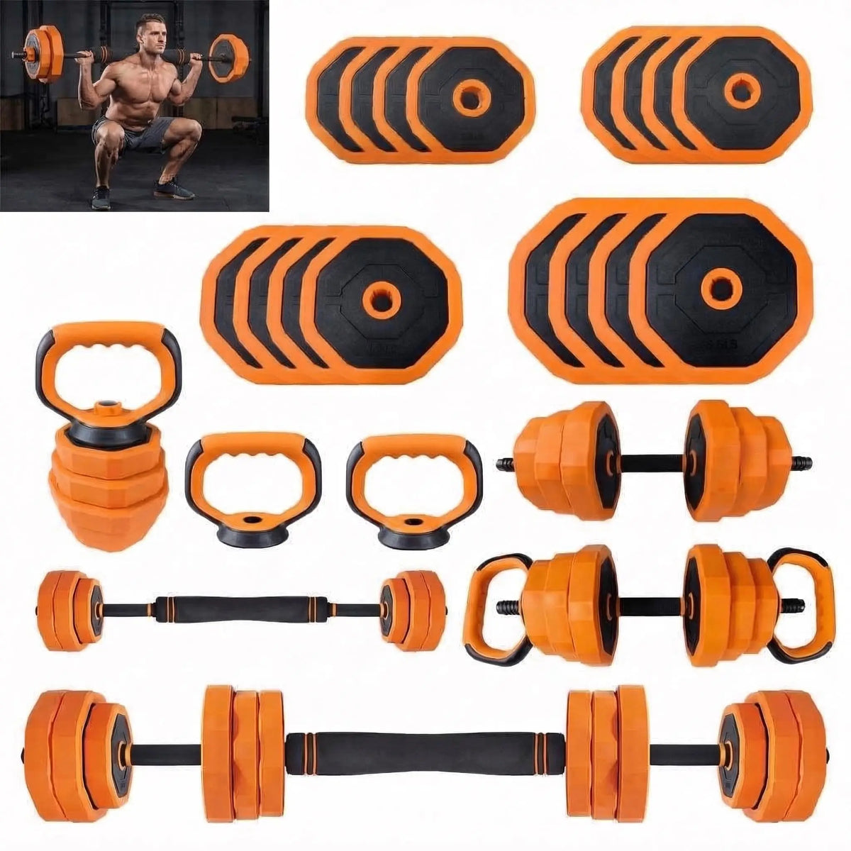 Adjustable Dumbbells Set For Home Gym Strength Training Equipment