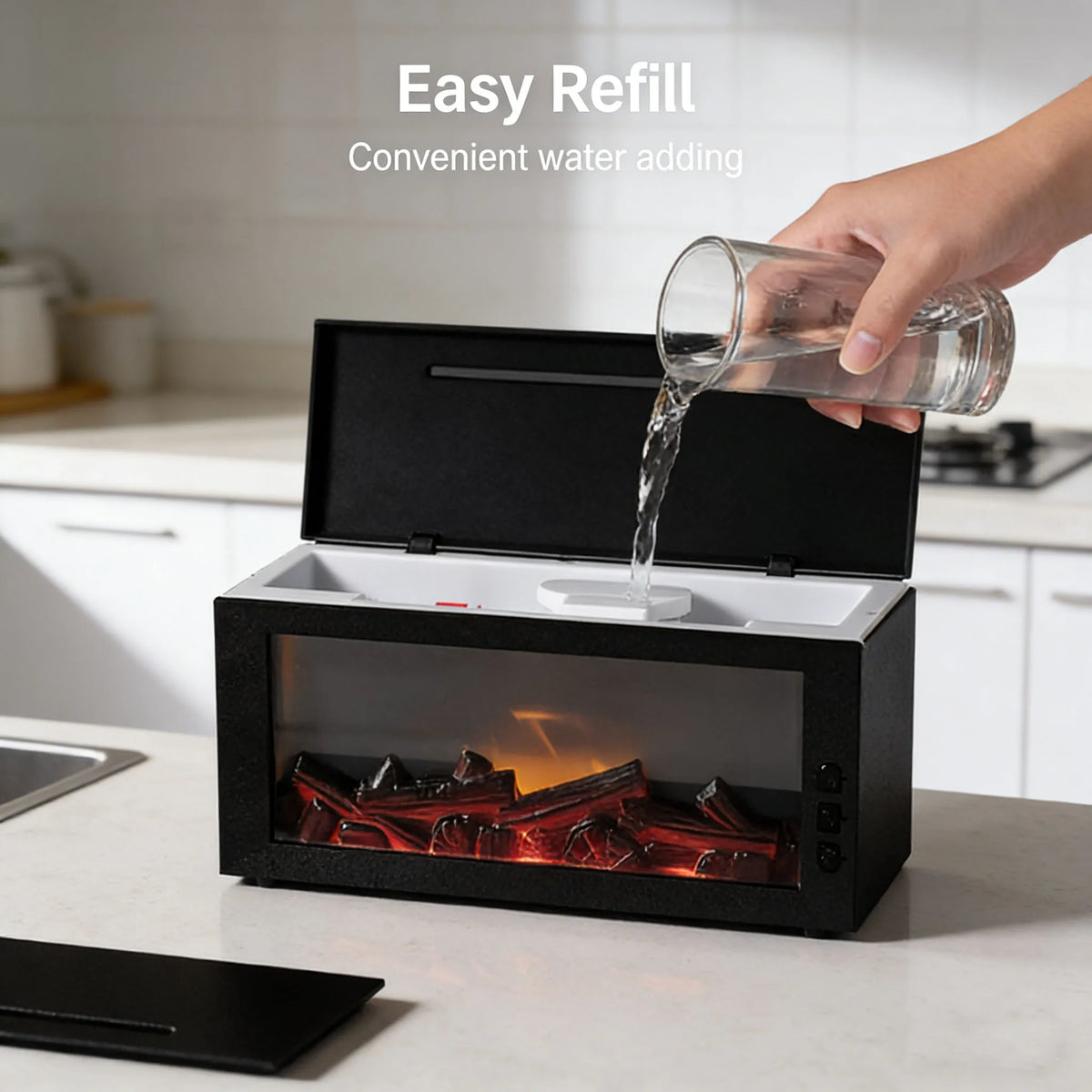Miflame Ultrasonic Cool Mist Humidifier And Aroma Diffuser LED Light