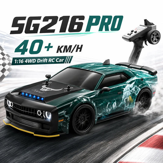 ZNLYRION 4WD RC Drift Car With LED Lights Metal Differential