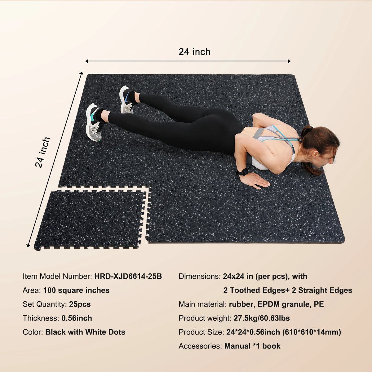SucceBuy Premium EVA Foam Interlocking Exercise Floor Mats