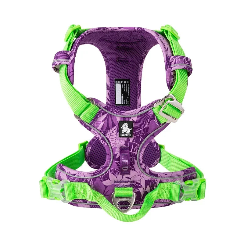 Truelove Adjustable Reflective Nylon Padded Dog Harness