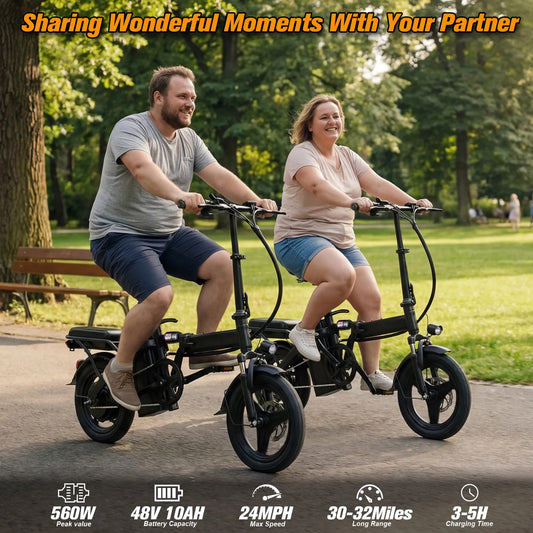Furider Folding Electric Bike With Removable Battery