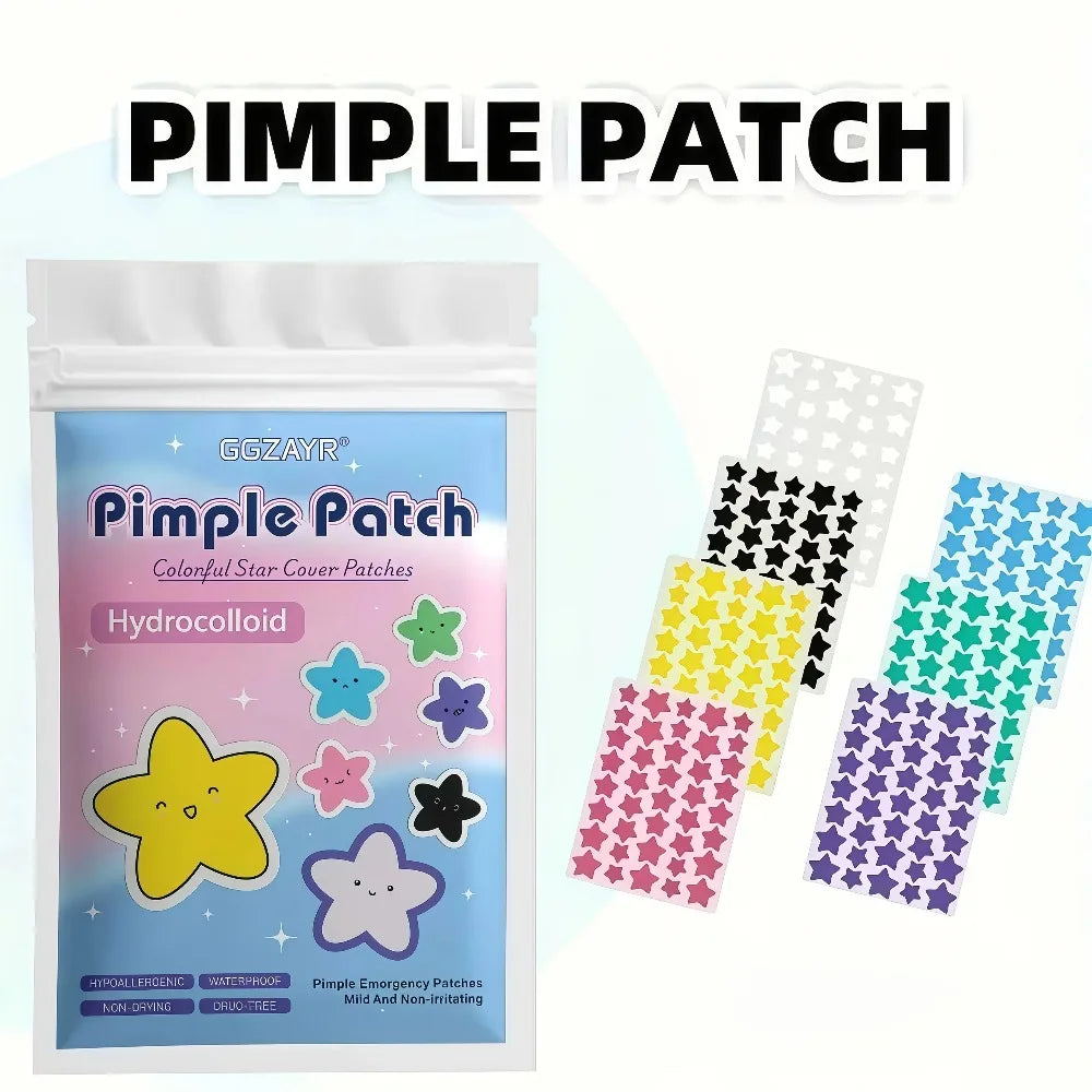 Invisible Hydrocolloid Star Pimple Patches For Acne Relief