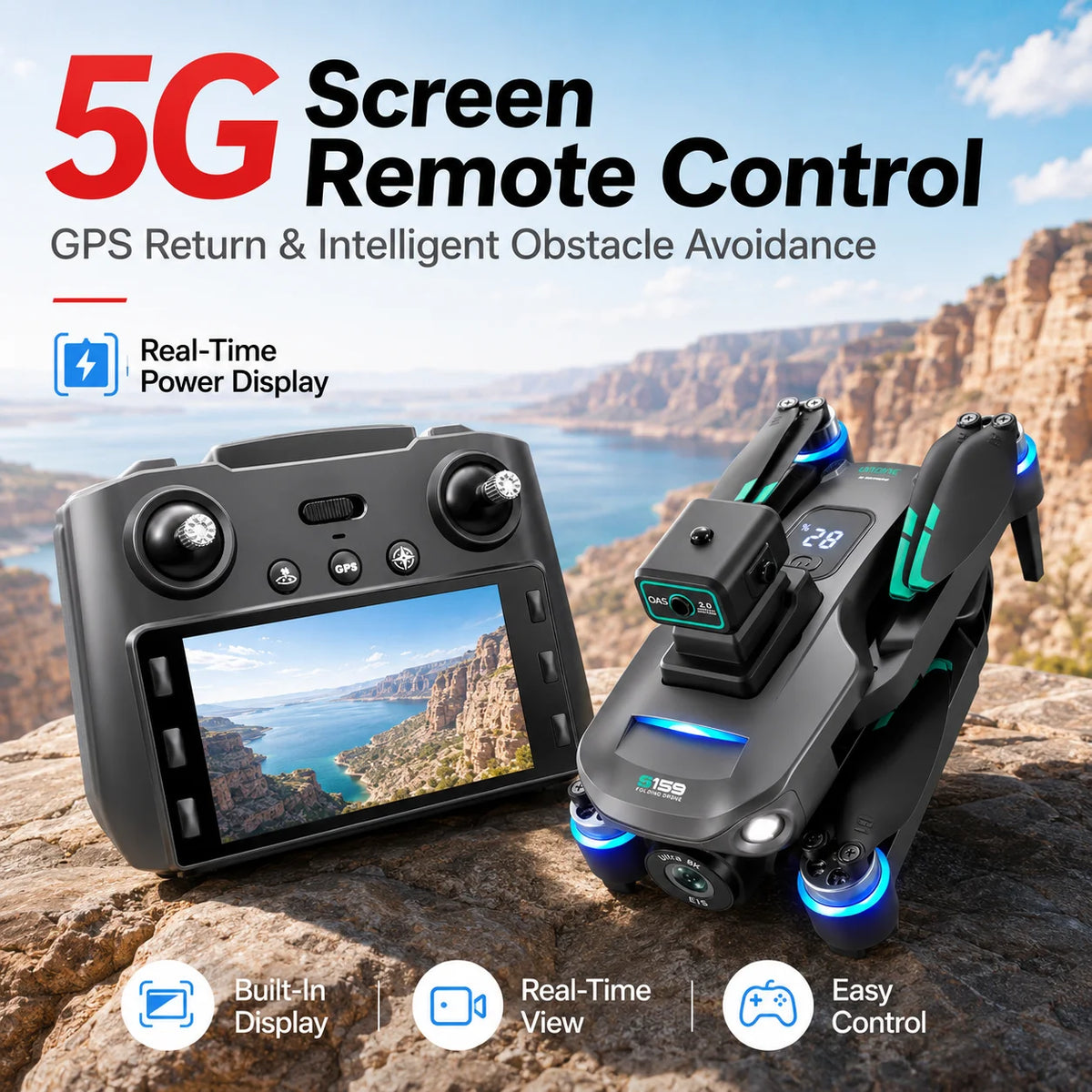 ZNLYRION S159 Brushless GPS Drone With Professional 8K Camera System