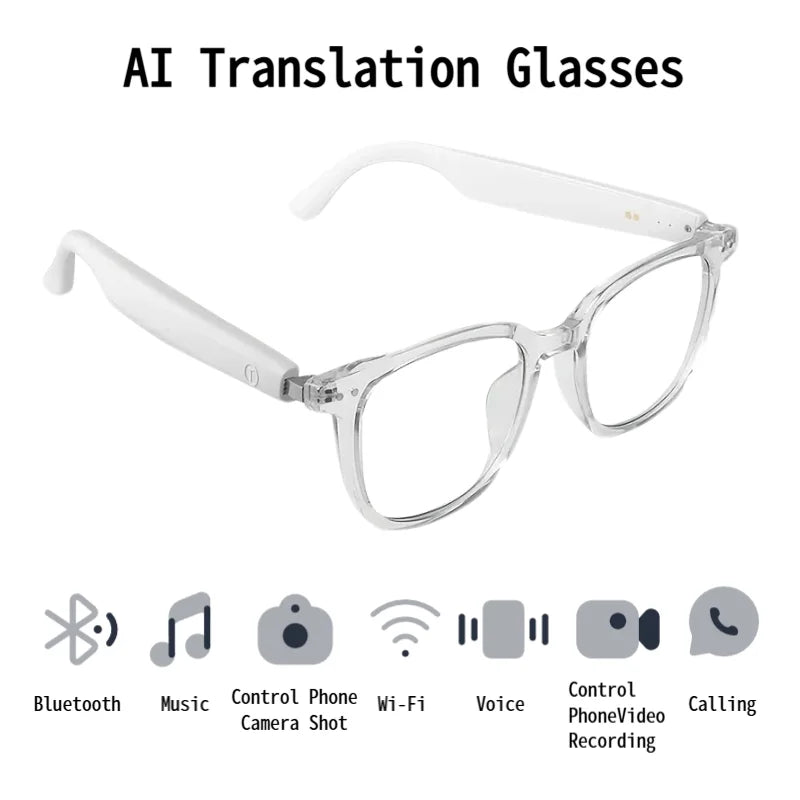 Smart AI Translation Glasses For Calls And Music Playback