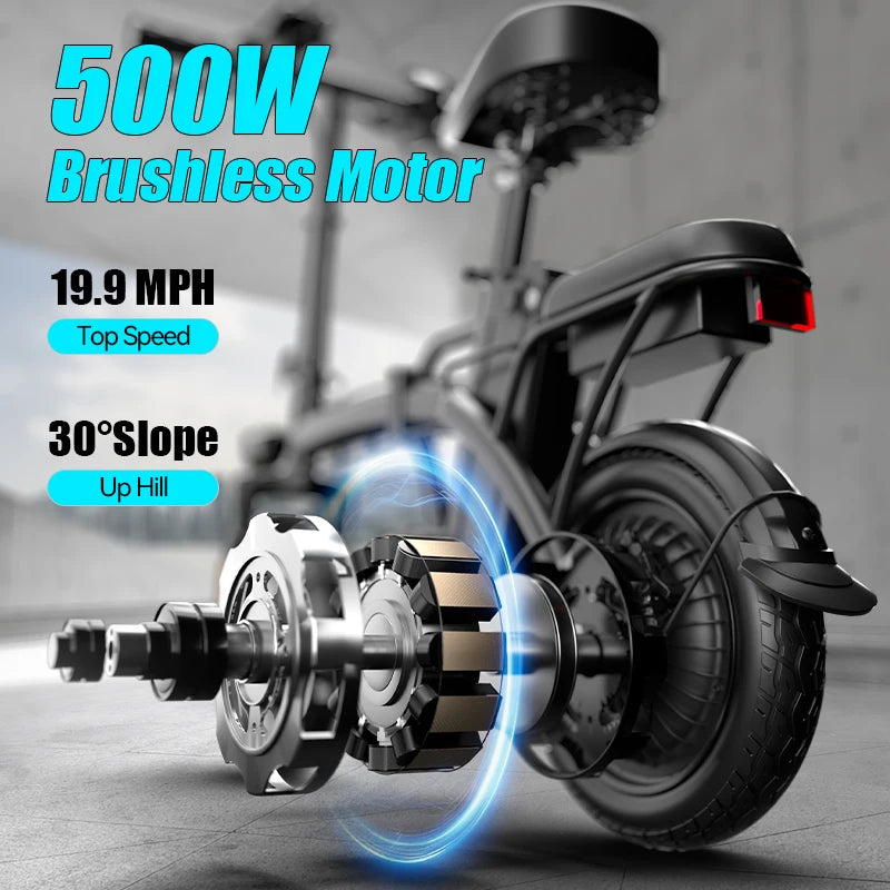 G11 Foldable Electric Bike For Adults With Reliable Brushless Motor