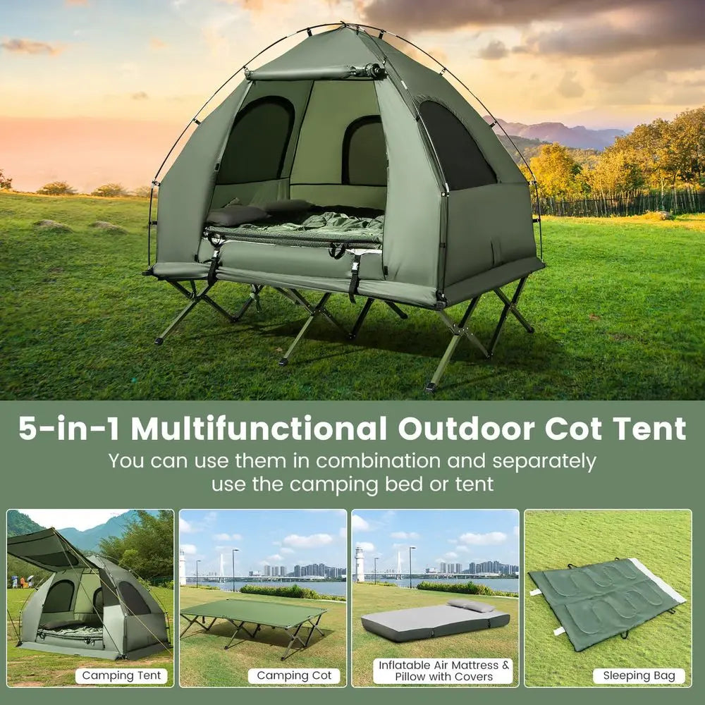 Waterproof Folding Camping Tent Cot With Complete Sleeping System