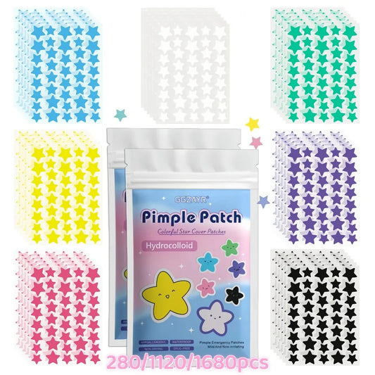 Invisible Hydrocolloid Star Pimple Patches For Acne Relief