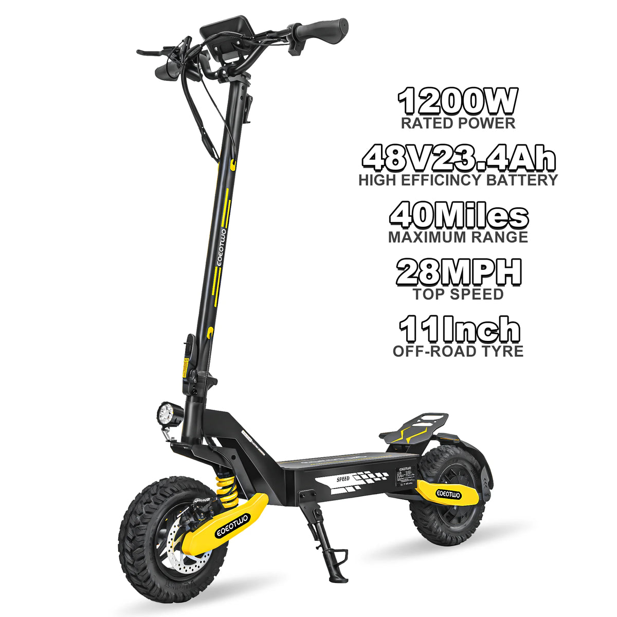 EOEOTWO Foldable Off Road Electric Scooter For Adults