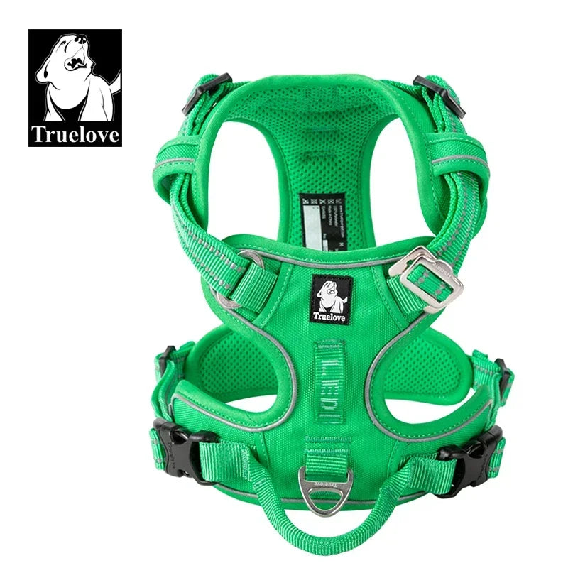 Truelove Adjustable Reflective Nylon Padded Dog Harness
