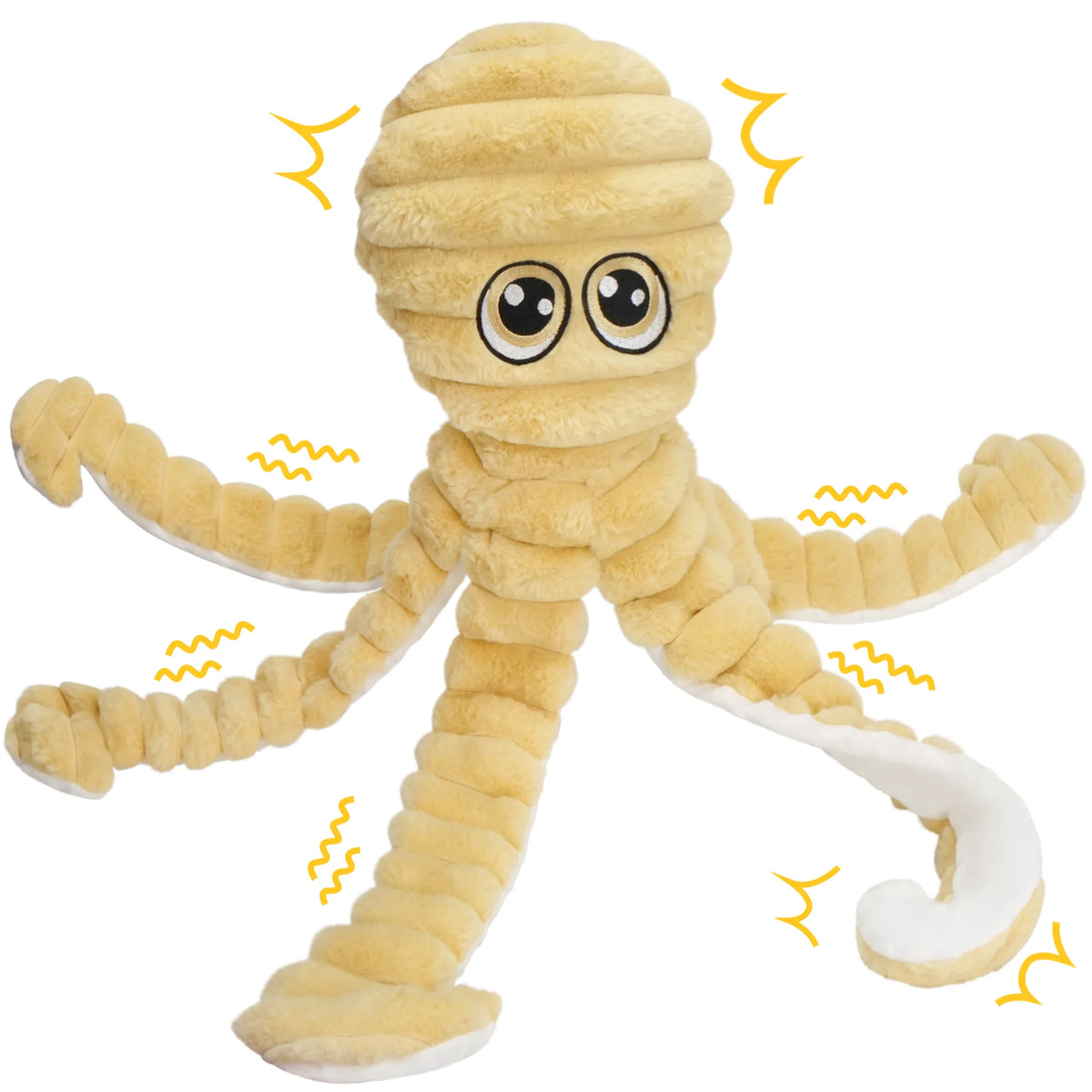 Octopus Design Plush Squeaky Dog Chew Toy For Teething