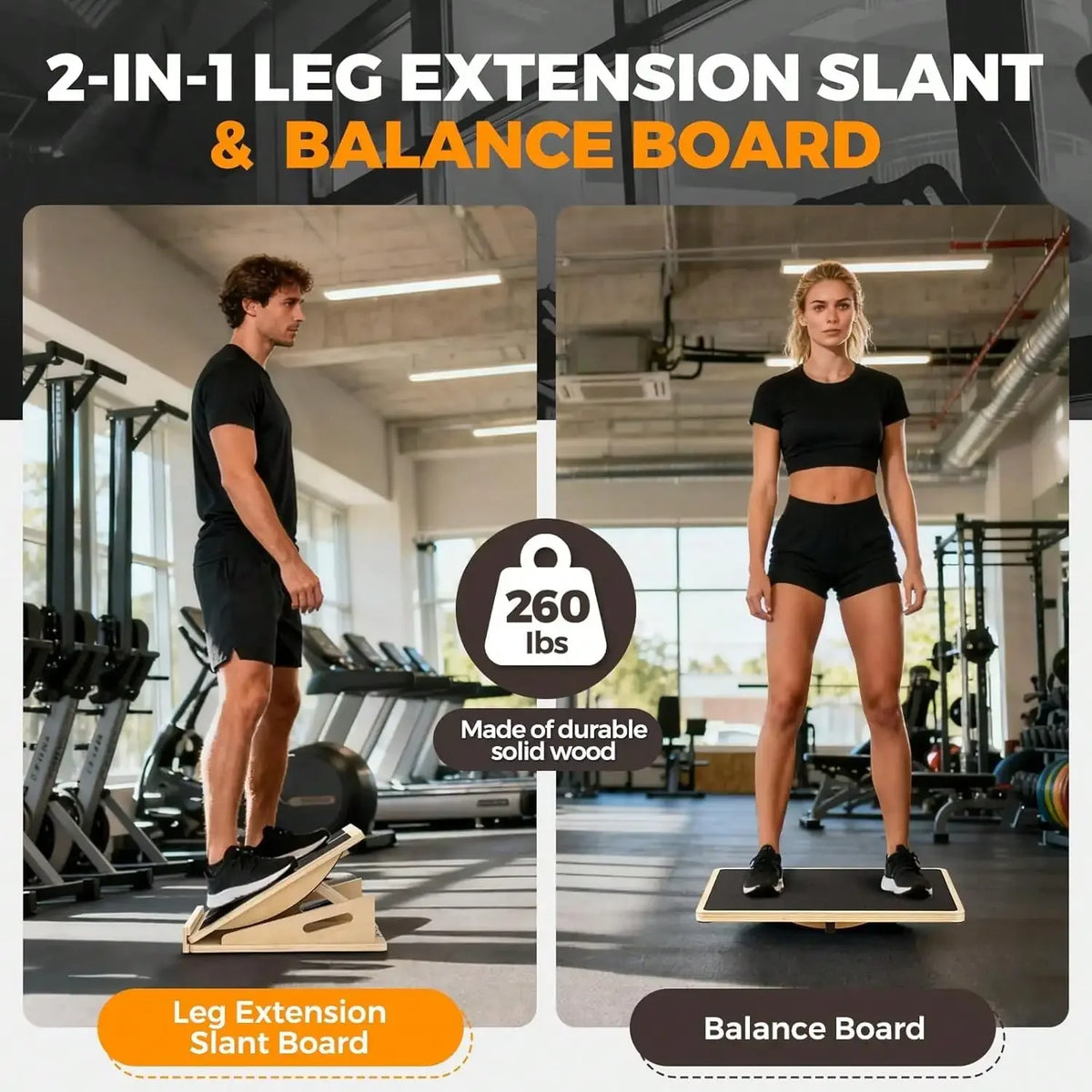 Premium Wooden Balance Board For Core Strength Training